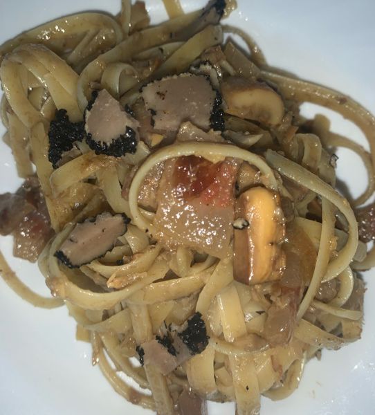 Fettuccine Crema di porcini tartufo e guanciale 🥓🍄 Al.ta Cucina