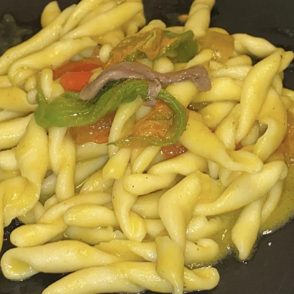 Ricetta Strozzapreti fiori di zucca e alici di silviaskitchen2