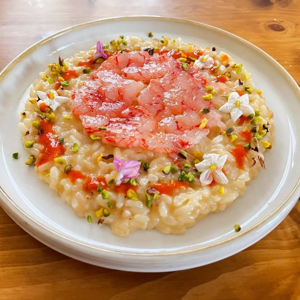 Ricetta Risotto con crudo e bisque di gamberi di ArK