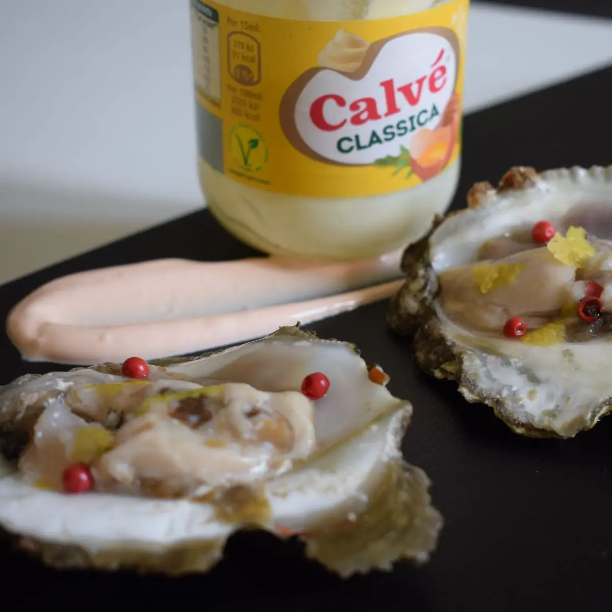 Ricetta Ostriche e salsa ai ravanelli con maionese calve di Mamy.chef75